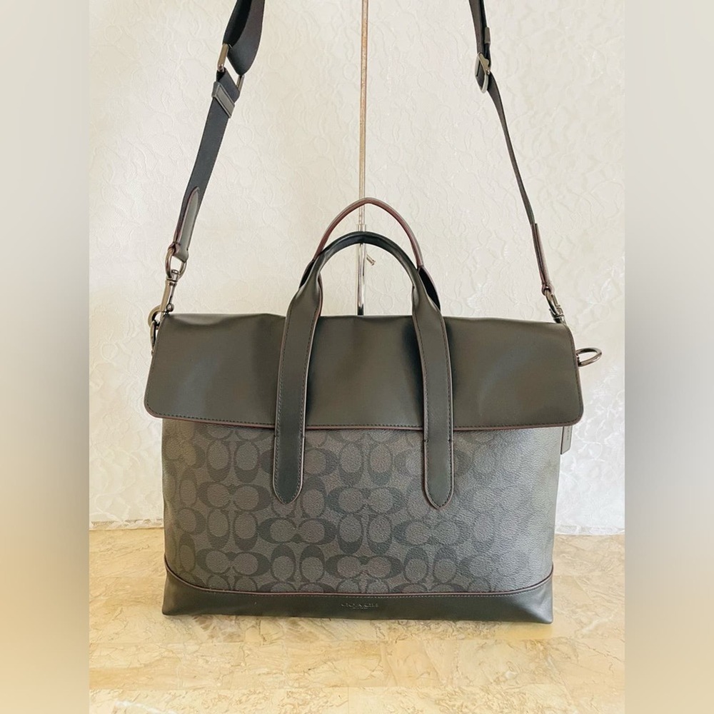 Coach Hamilton Portfolio Brief In Signature Canvas 4190